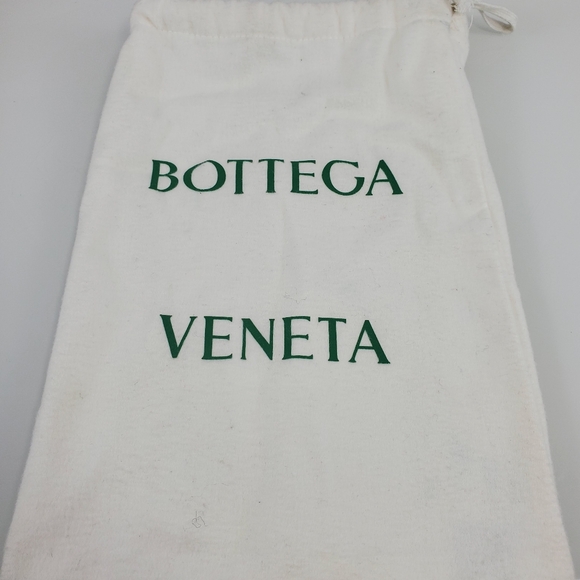 NEW BOTTEGA VENETA High Waisted Shine Triangle Leather Gray Trench Belt Sz Small - Picture 16 of 16